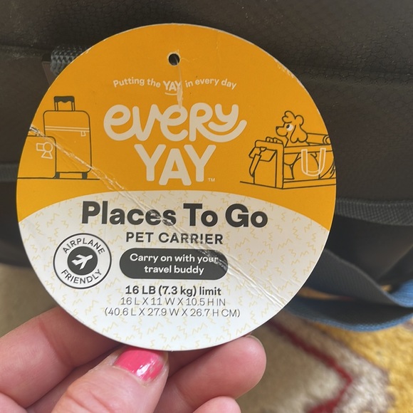 Every Yay Places To Go Pet Travel Soft Carrier NWT - Picture 7 of 7